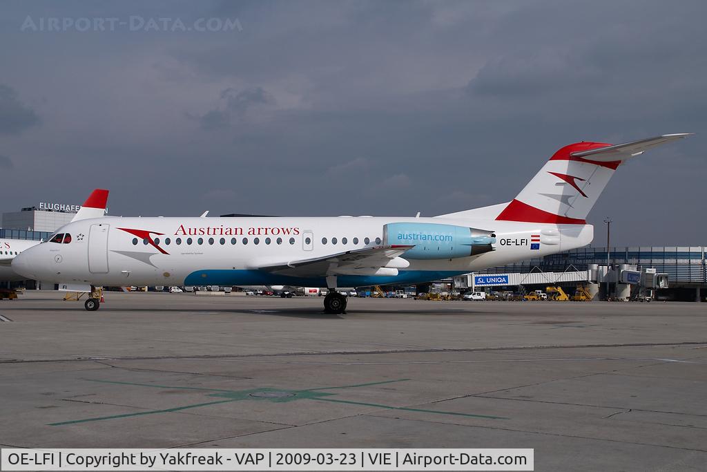 OE-LFI, 1995 Fokker 70 (F-28-0070) C/N 11529, Austrian Arrows Fokker 70