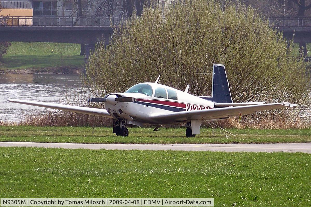 N9305M, 1966 Mooney M20E C/N 1238, In front of the river Danube in Vilshofen/Bavaria, Germany
