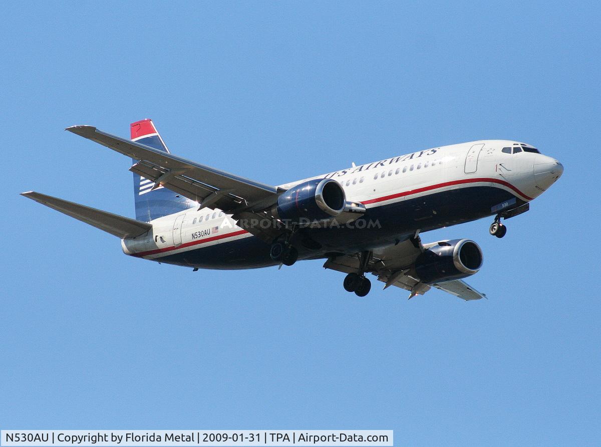 N530AU, 1989 Boeing 737-3B7 C/N 24412, US Airways 737-300