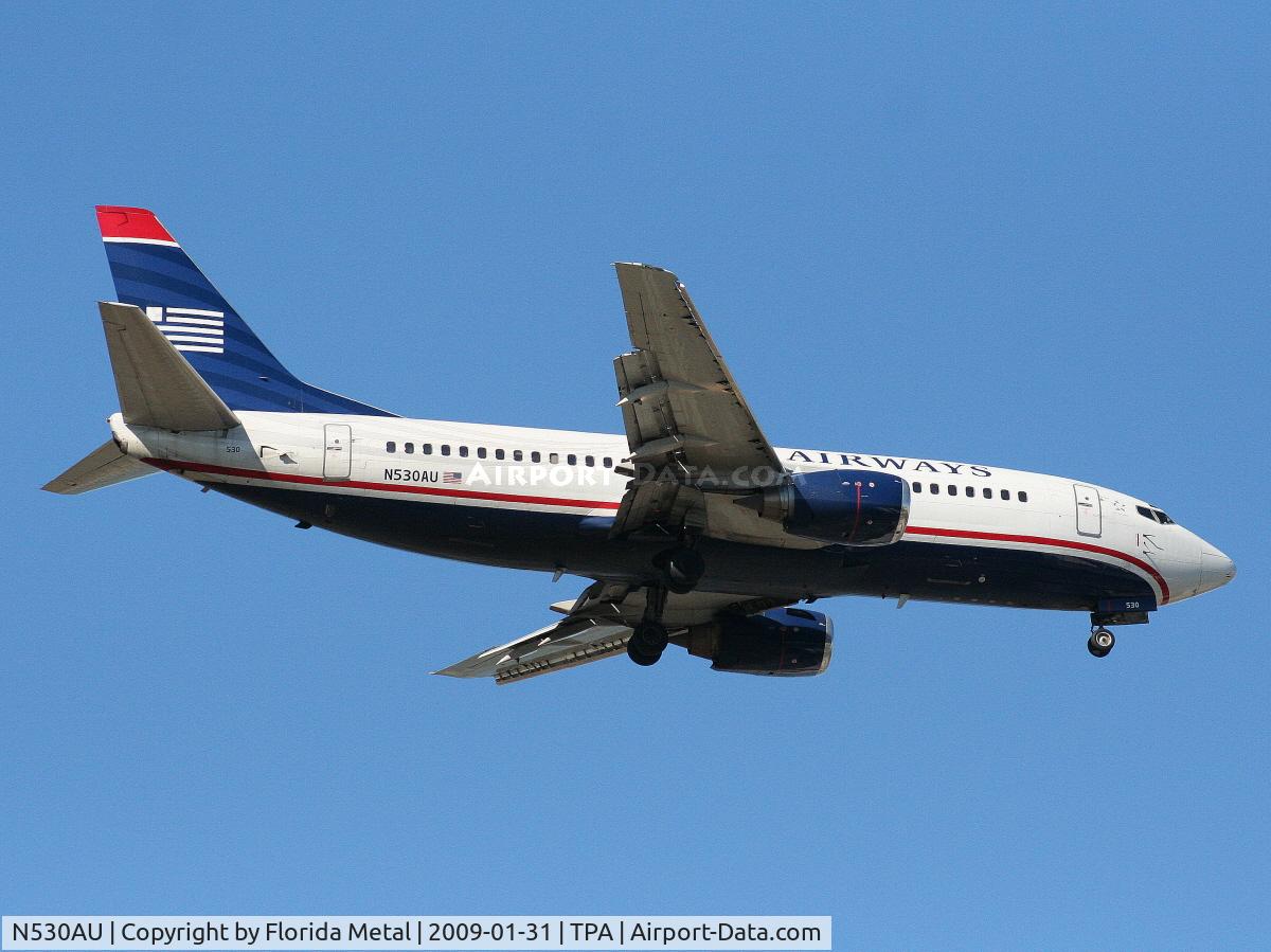 N530AU, 1989 Boeing 737-3B7 C/N 24412, US Airways 737-300