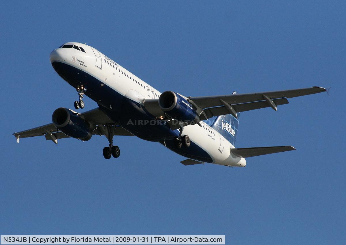 N534JB, 2002 Airbus A320-232 C/N 1705, Jet Blue A320