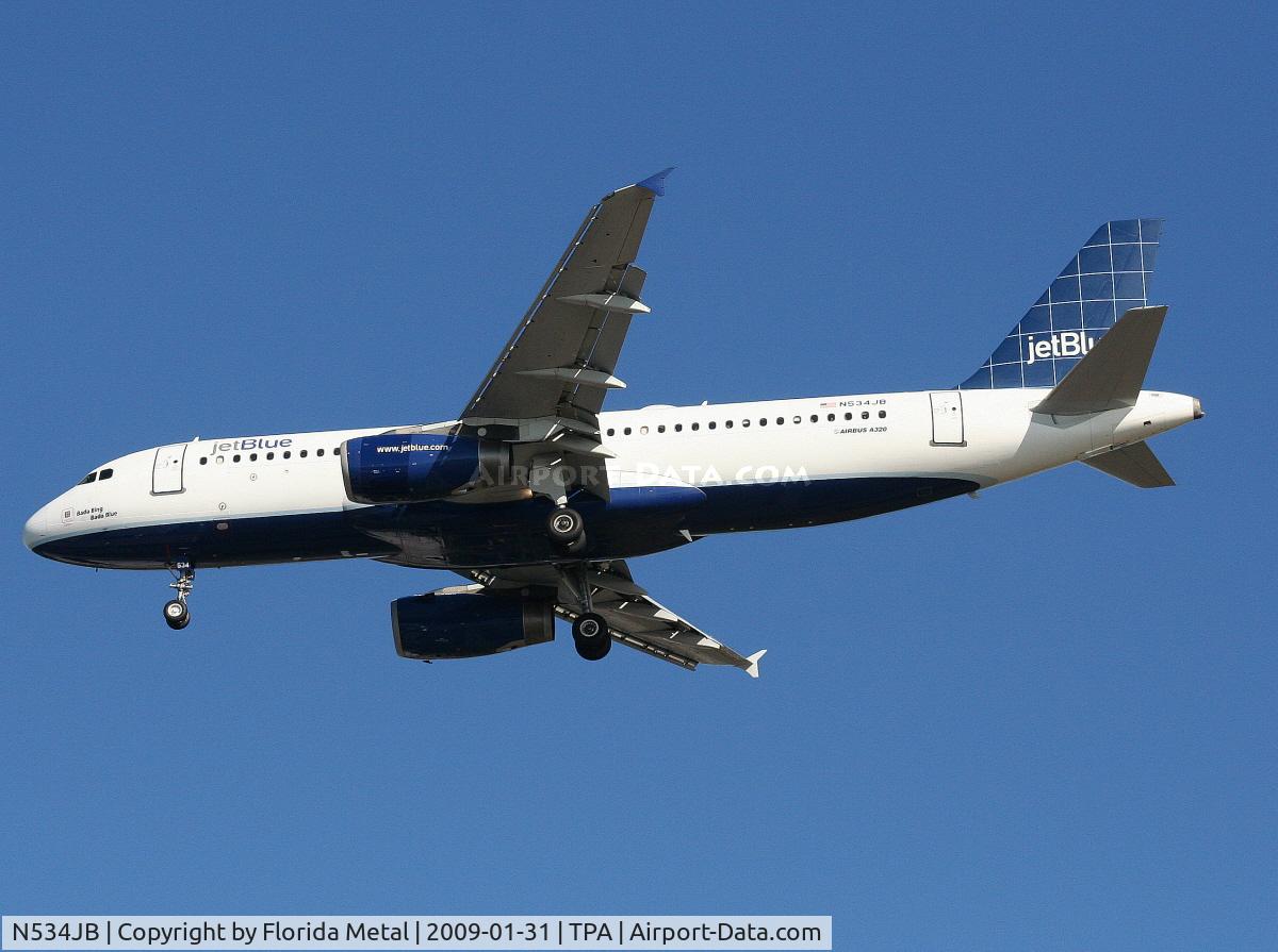 N534JB, 2002 Airbus A320-232 C/N 1705, Jet Blue A320
