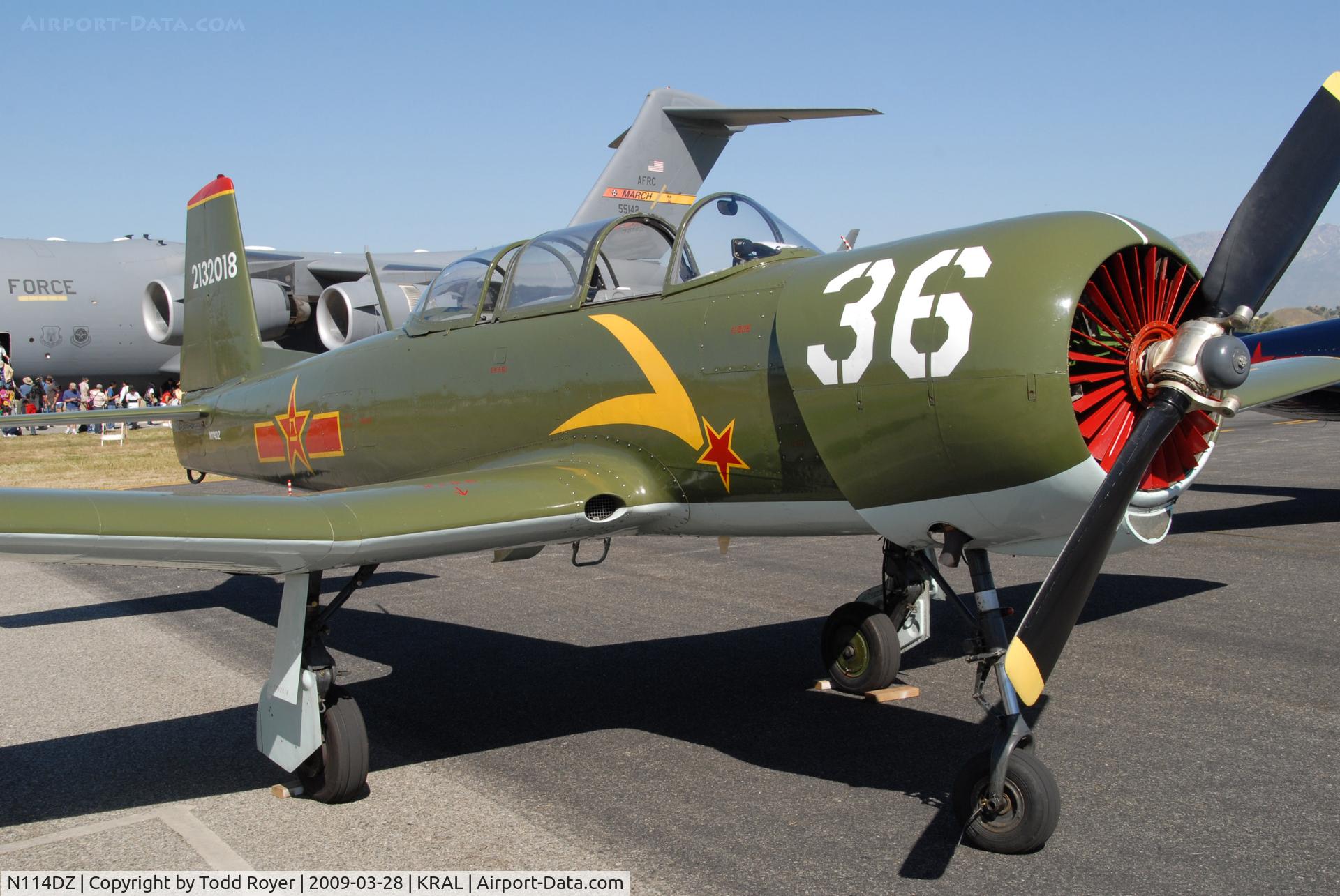 N114DZ, 1967 Nanchang CJ-6A C/N 2132018, Riverside Airshow 2009