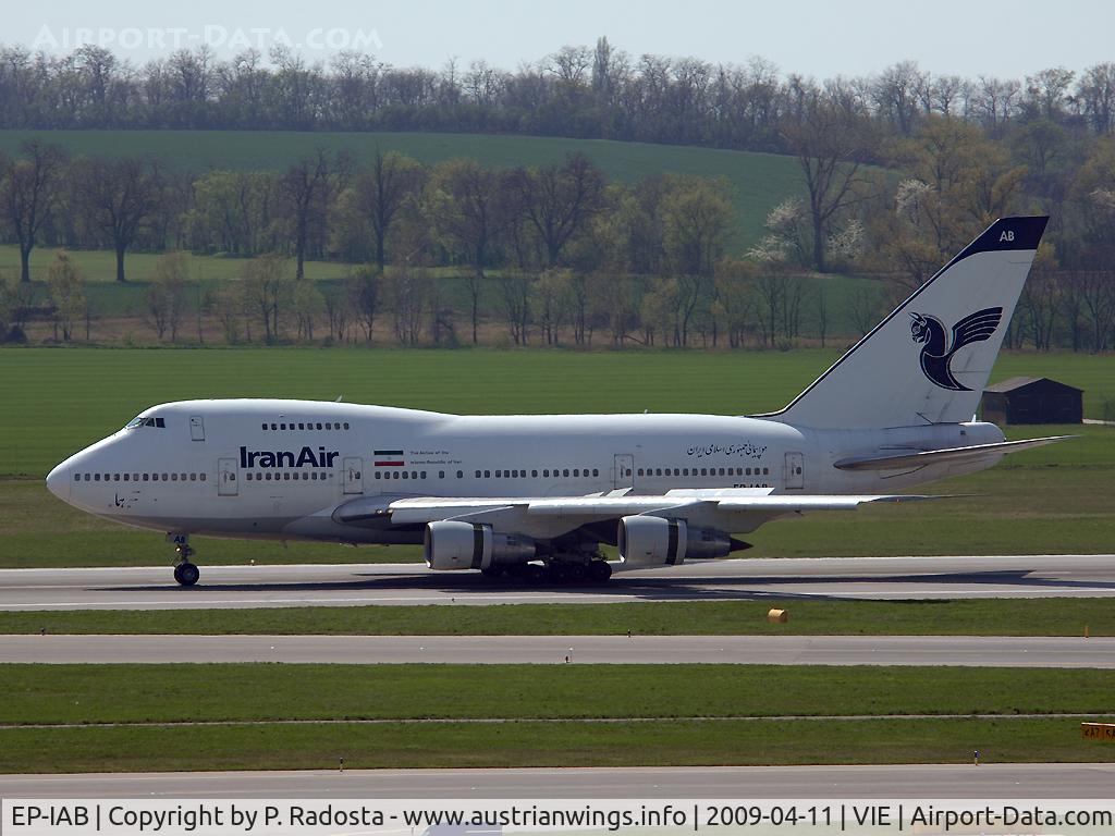 EP-IAB, 1976 Boeing 747SP-86 C/N 20999, This 33 yr old vey rare veteran visited VIE on the regular Iran Air flight THR-VIE-THR
