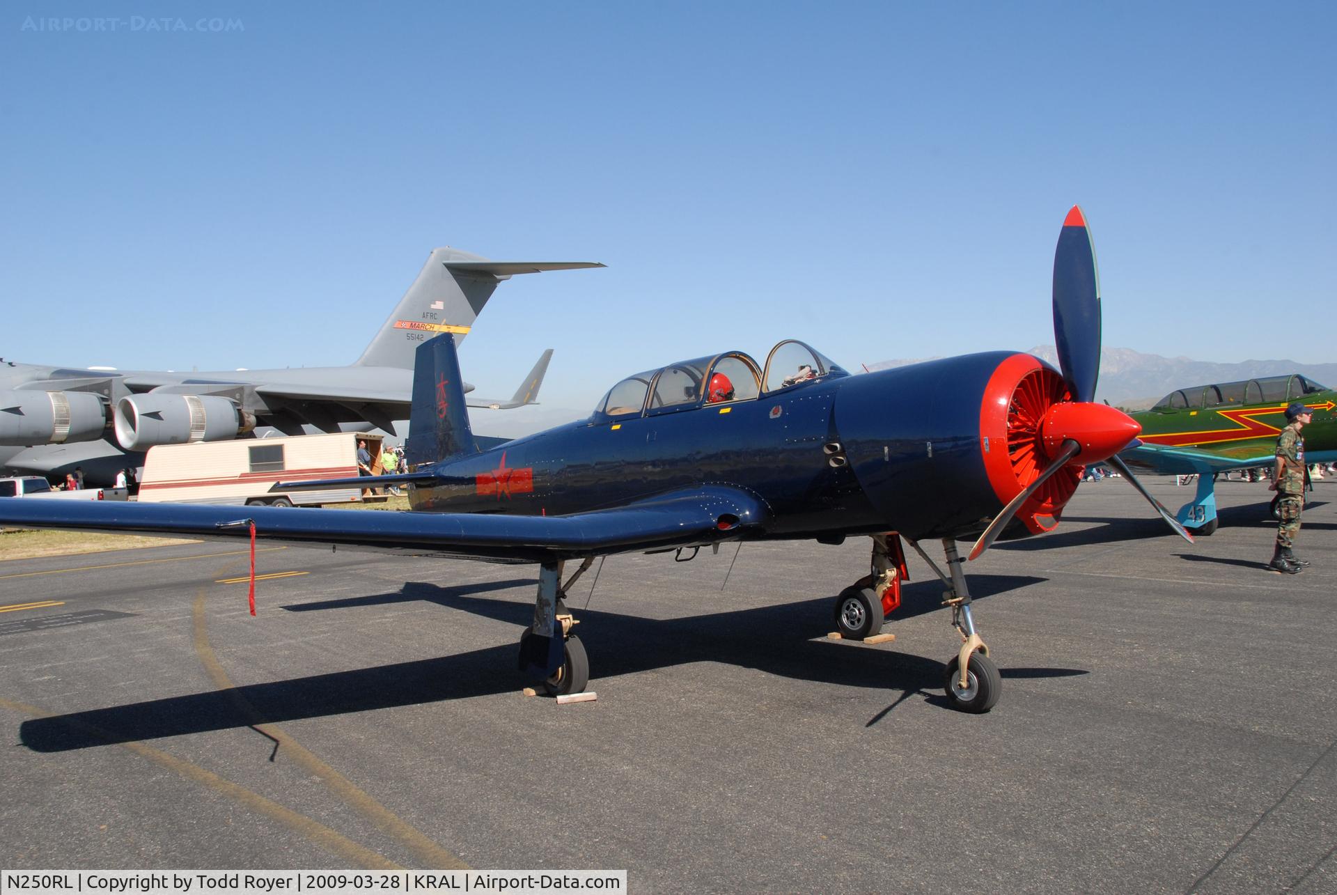 N250RL, 1968 Nanchang CJ-6A C/N 2432066, Riverside Airshow 2009