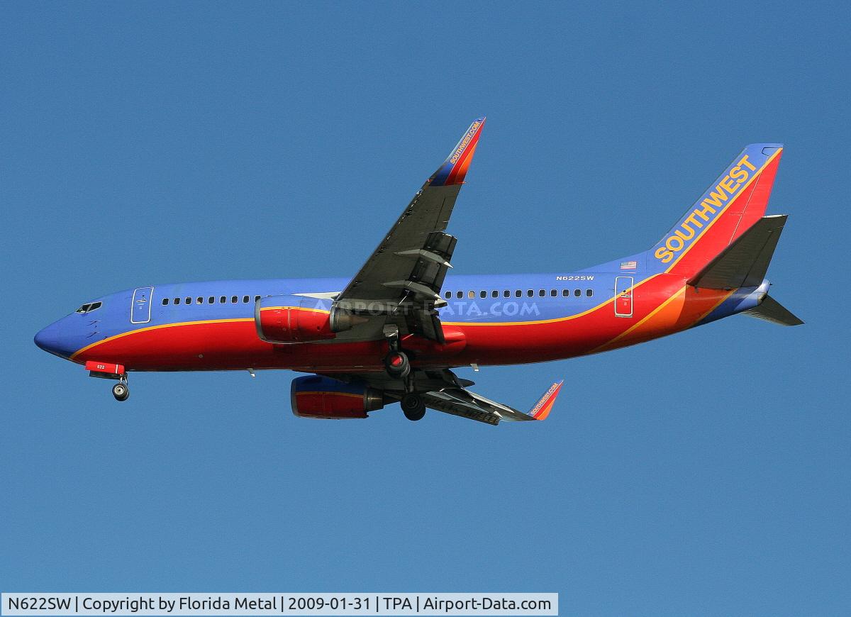 N622SW, 1996 Boeing 737-3H4 C/N 27932, Southwest 737-300