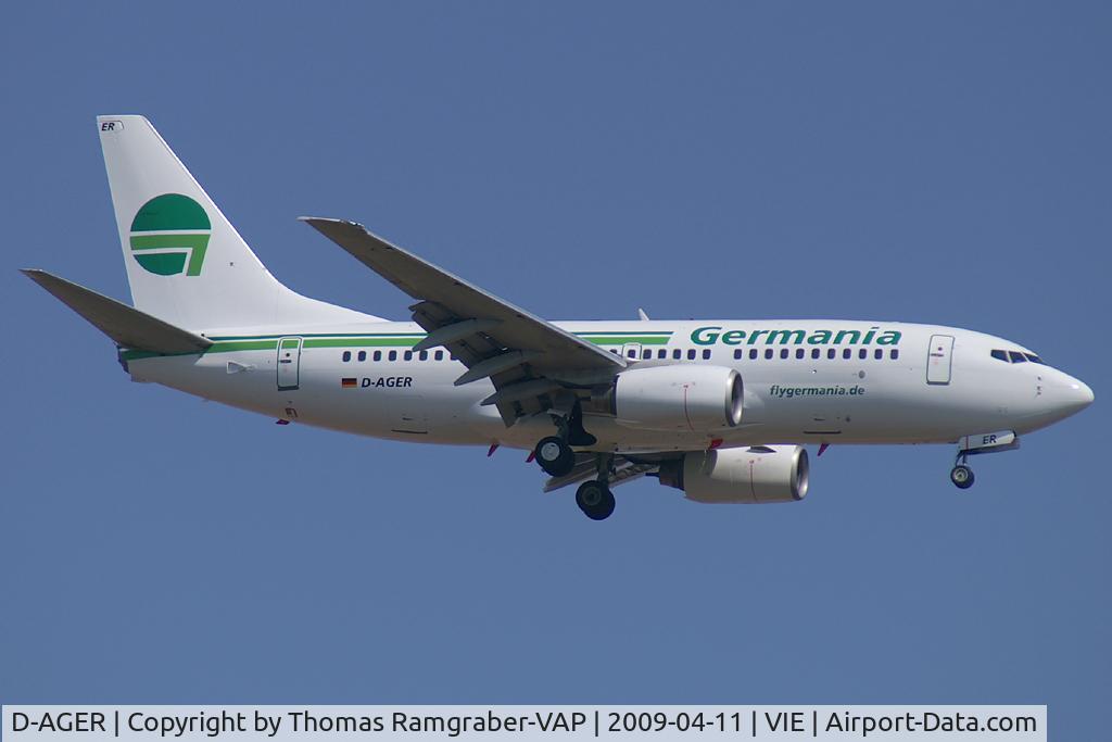D-AGER, 1998 Boeing 737-75B C/N 28107, Germania Boeing 737-700