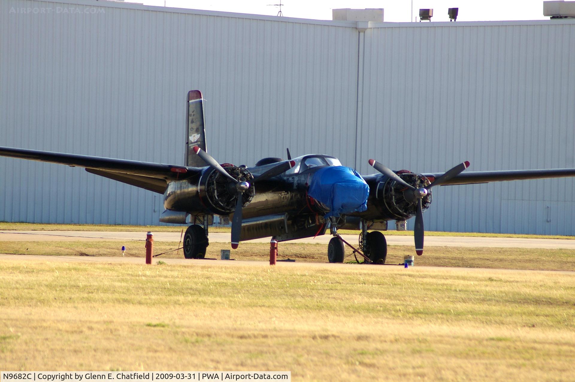N9682C, 1944 Douglas A-26B Invader Invader C/N 6943, Awaiting repairs