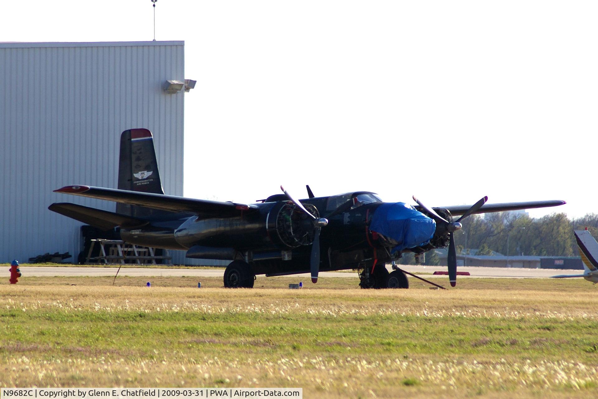 N9682C, 1944 Douglas A-26B Invader Invader C/N 6943, Awaiting repairs