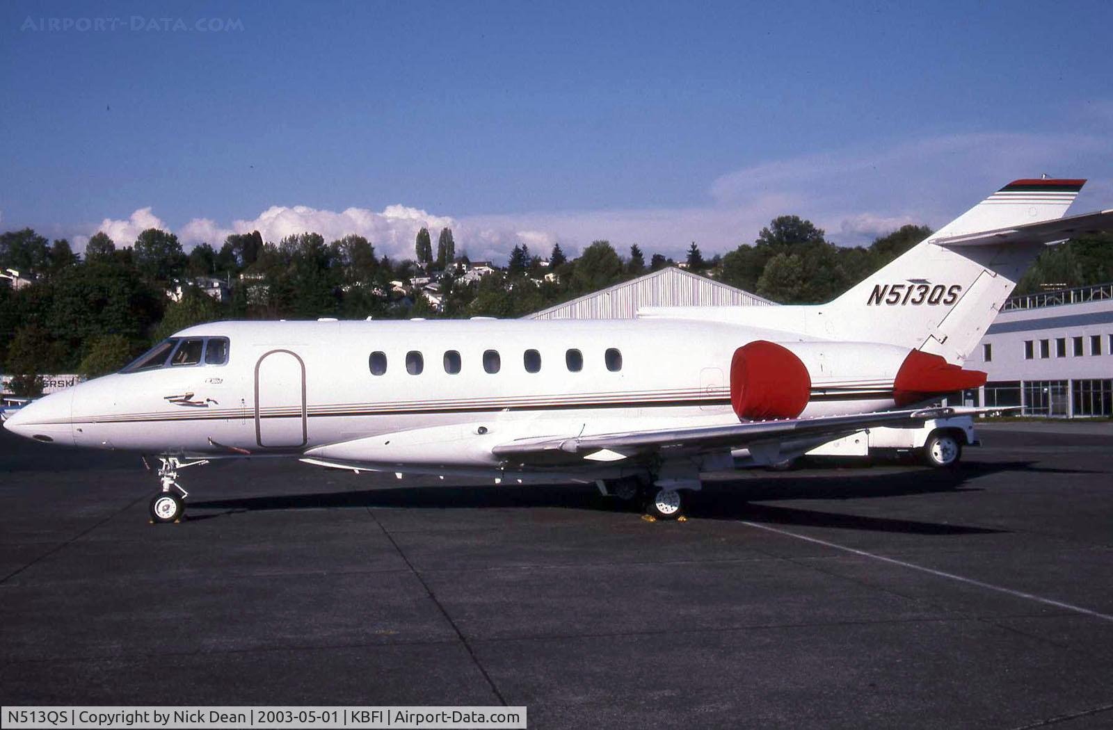 N513QS, 1992 British Aerospace BAe.125 Hawker 1000A C/N 259013, KBFI