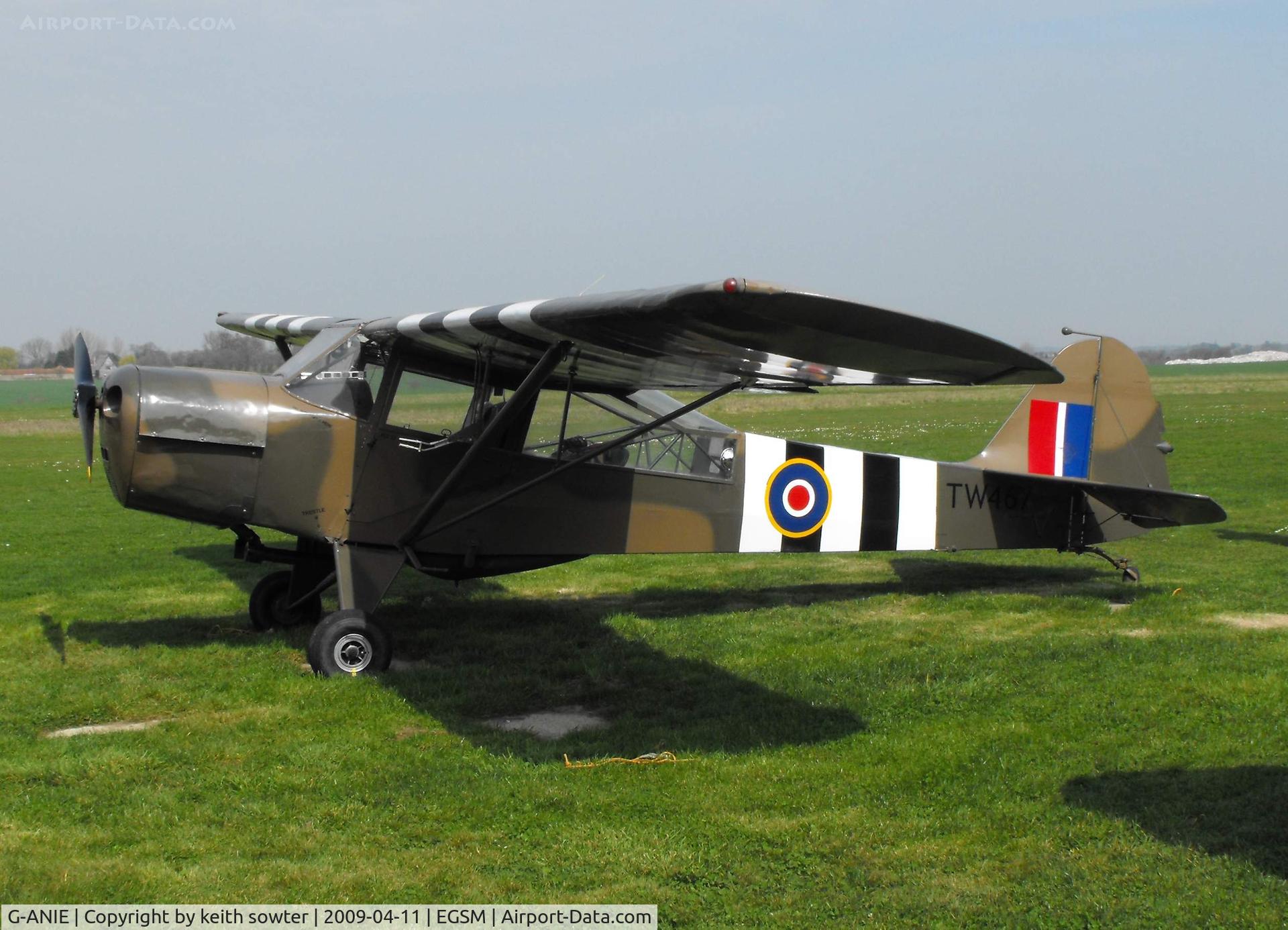 G-ANIE, 1945 Taylorcraft J Auster 5 C/N 1809, in military markings