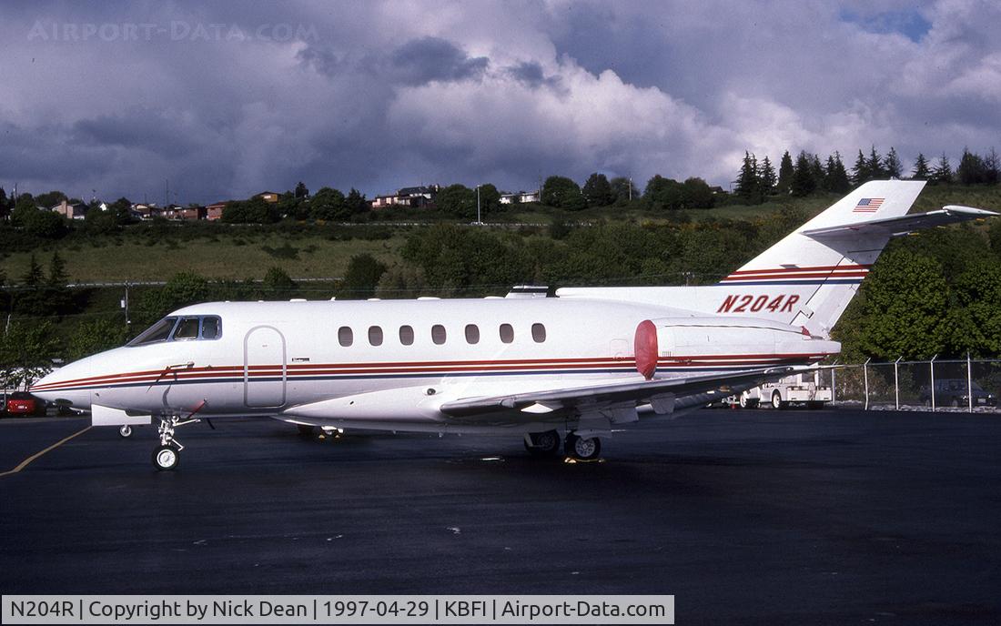 N204R, 1992 British Aerospace BAe-125-1000B C/N 259017, KBFI
