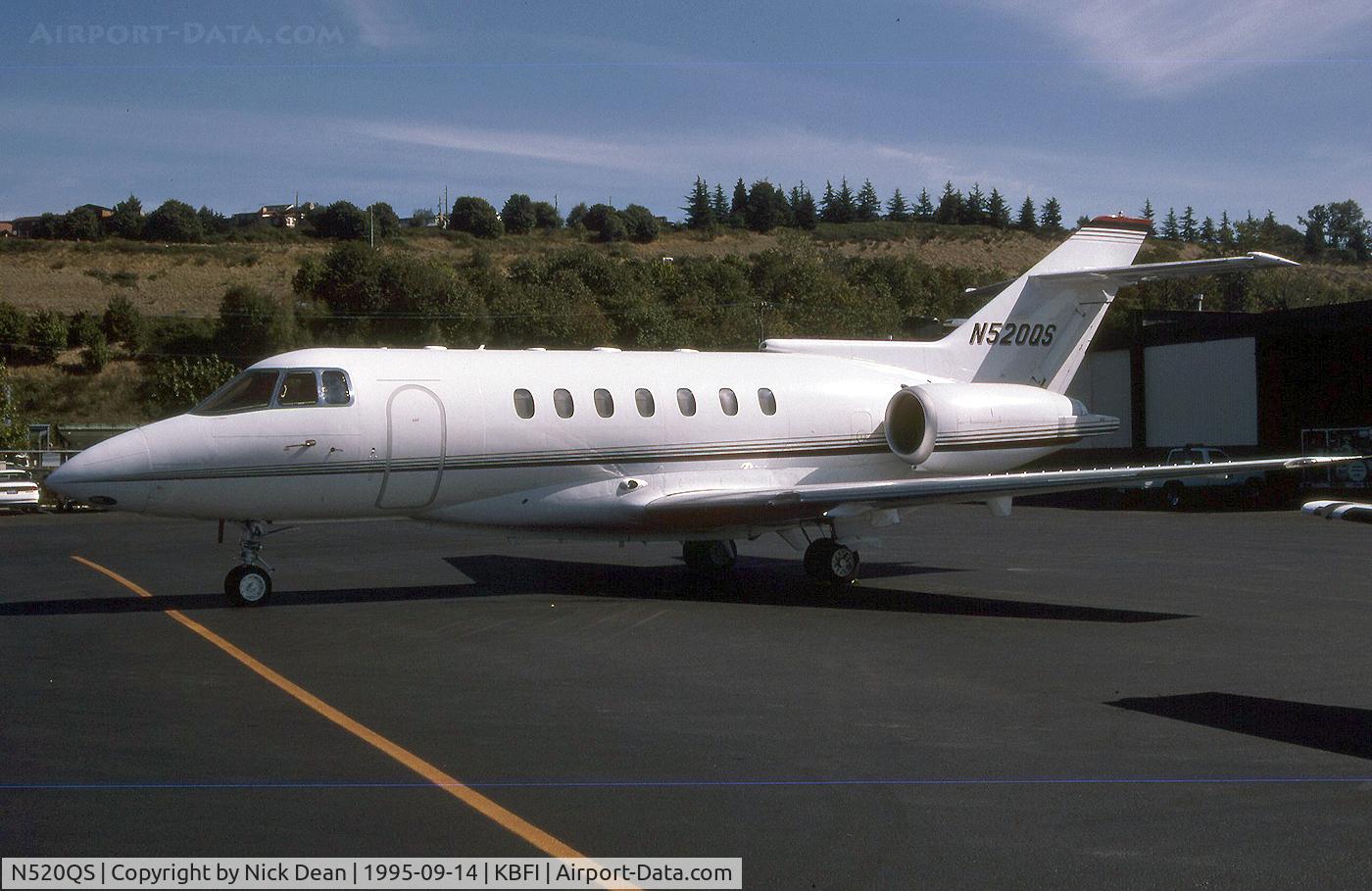 N520QS, 1992 British Aerospace BAE125 HAWKER 1000A C/N 259020, KBFI