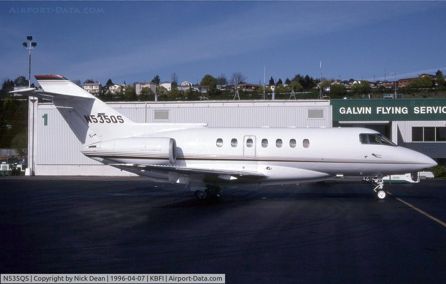 N535QS, 1993 British Aerospace BAE125 HAWKER 1000A C/N 259035, KBFI