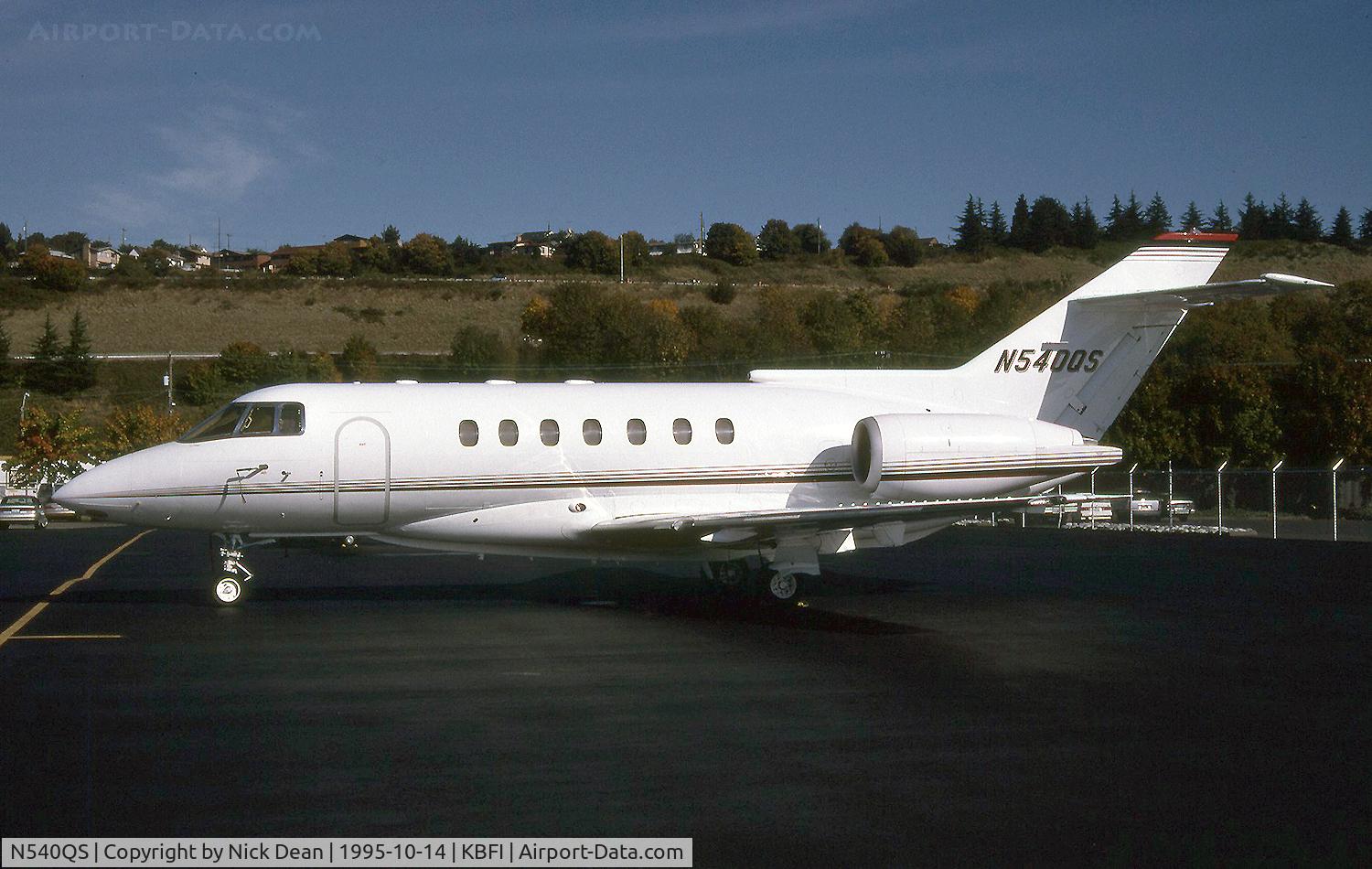 N540QS, 1993 British Aerospace BAE125 HAWKER 1000A C/N 259040, KBFI