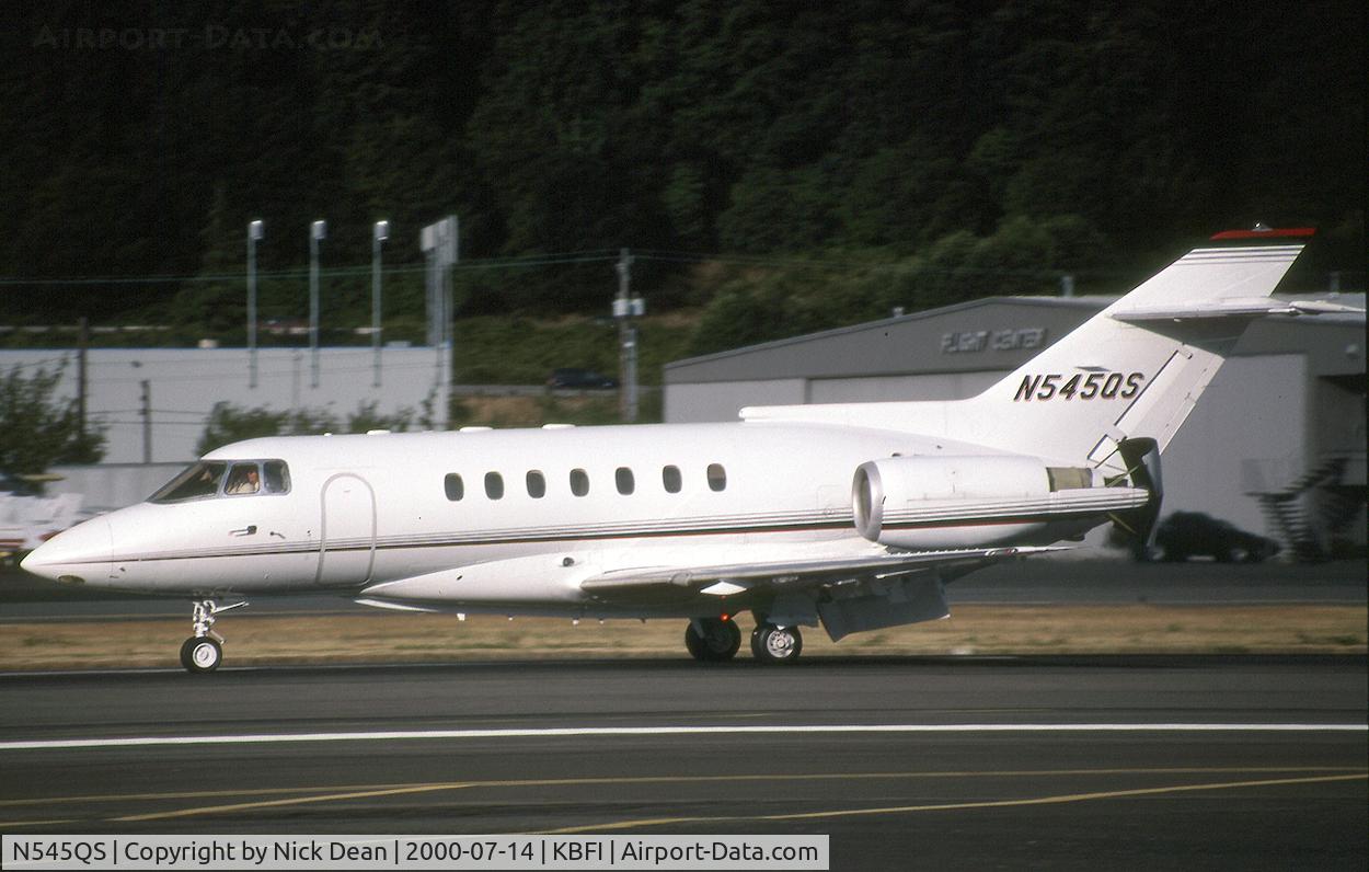 N545QS, 1994 British Aerospace BAE125 HAWKER 1000A C/N 259045, KBFI