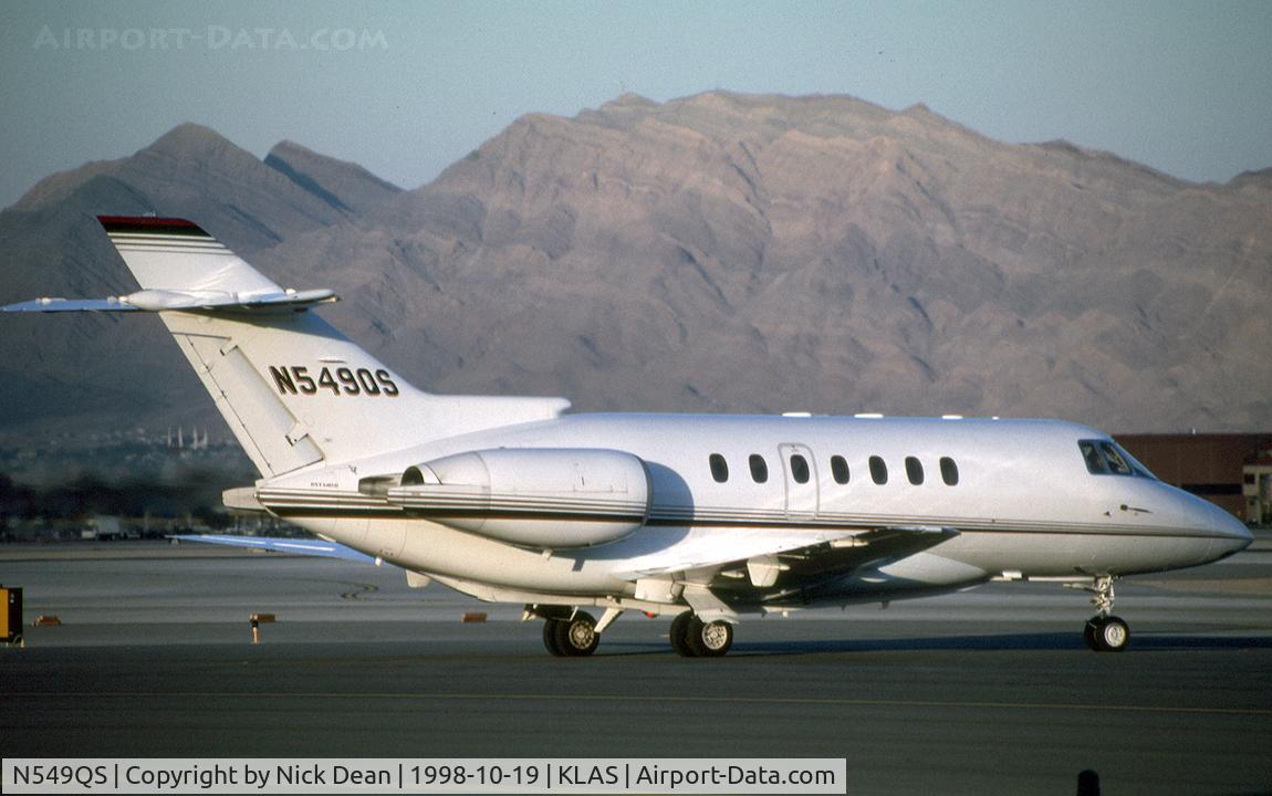 N549QS, 1995 British Aerospace BAE125 HAWKER 1000A C/N 259049, KLAS