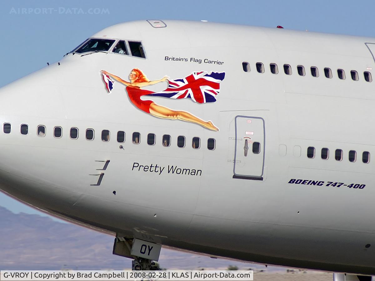 G-VROY, 2001 Boeing 747-443 C/N 32340, Virgin Atlantic - 'Pretty Woman' / 2001 Boeing Company Boeing 747-443