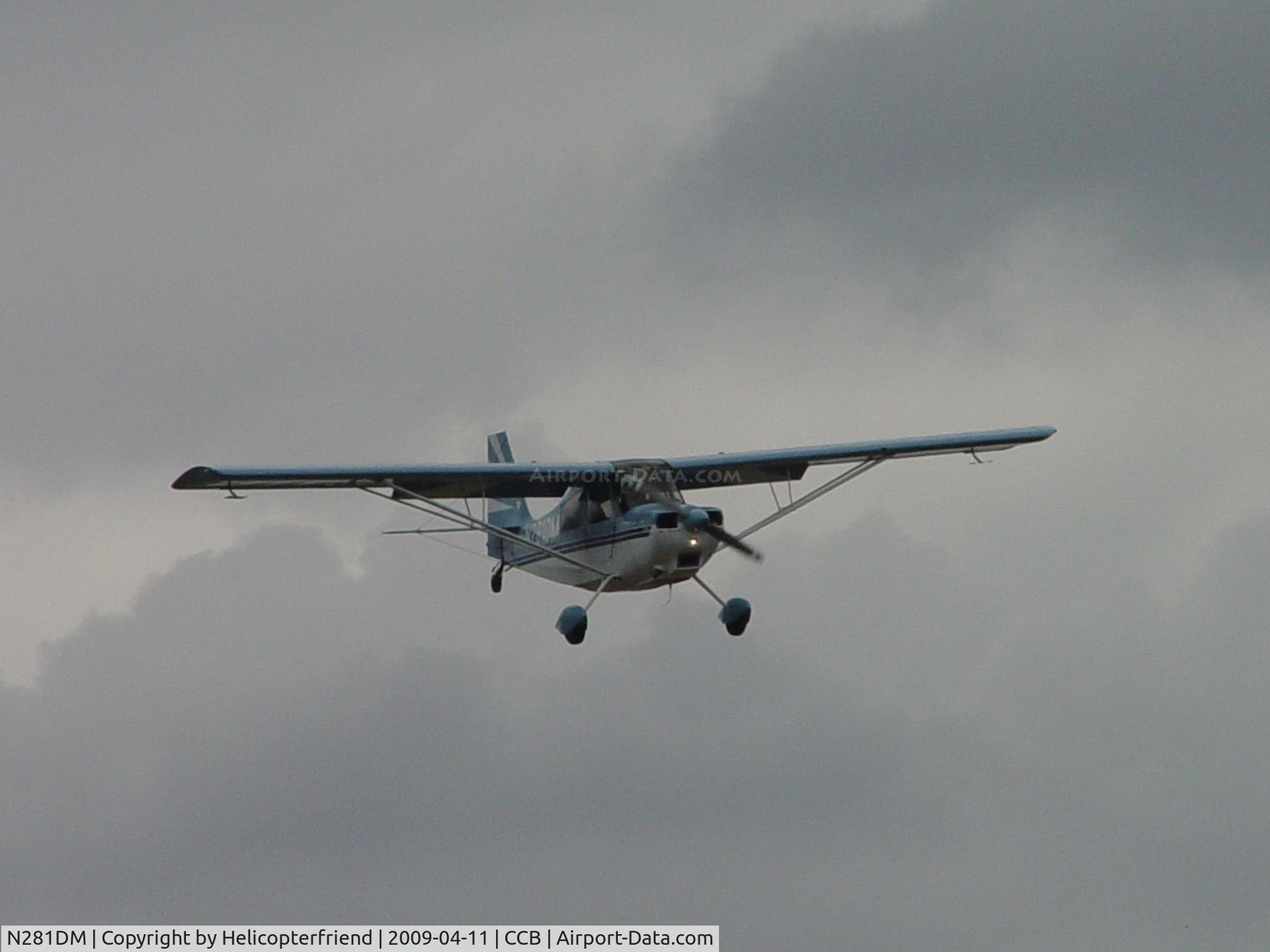 N281DM, 1999 American Champion 7GCBC C/N 1258-99, On final to Cable