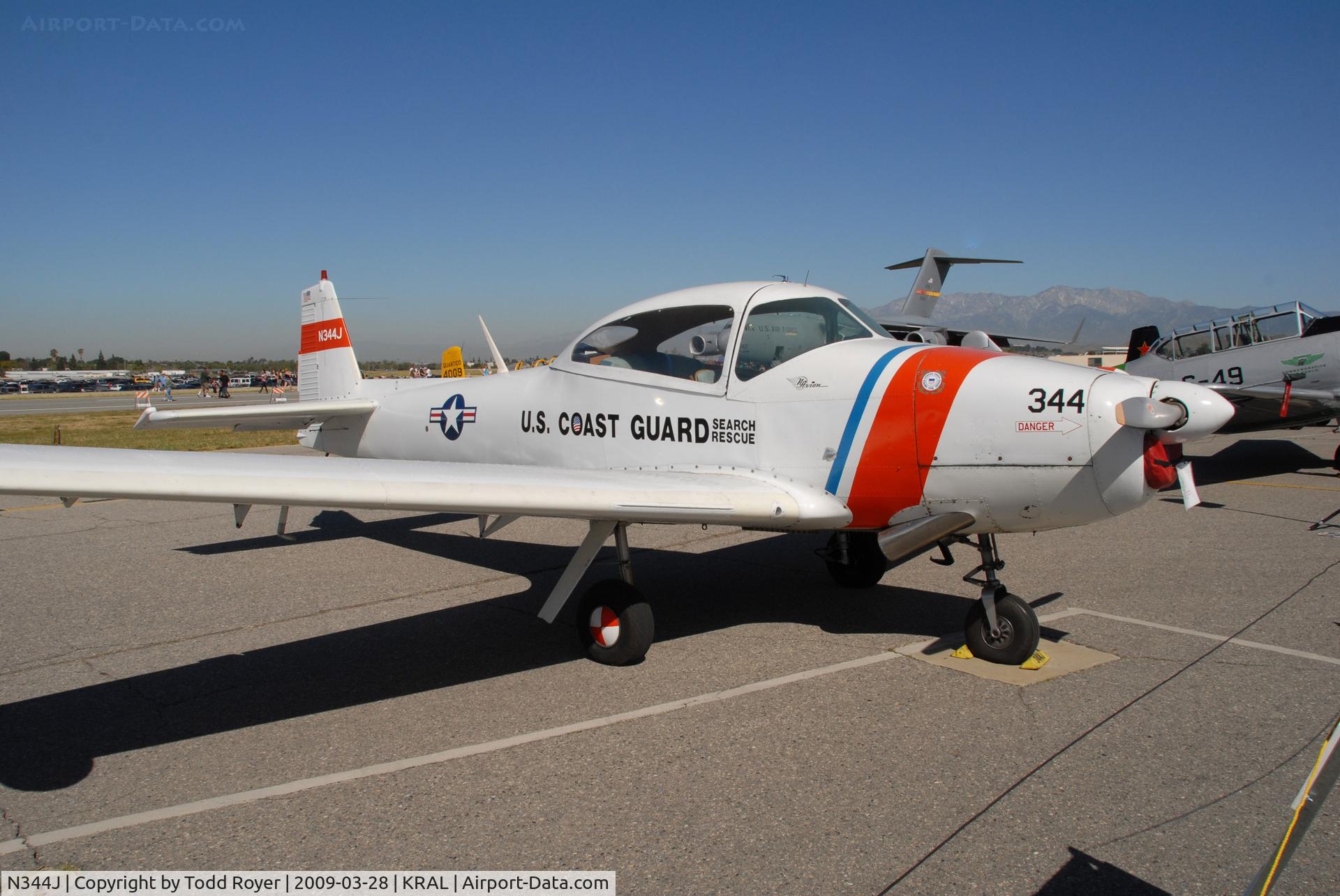 N344J, 1947 North American Navion (NA-145) C/N NAV4-196, Riverside Airshow 2009