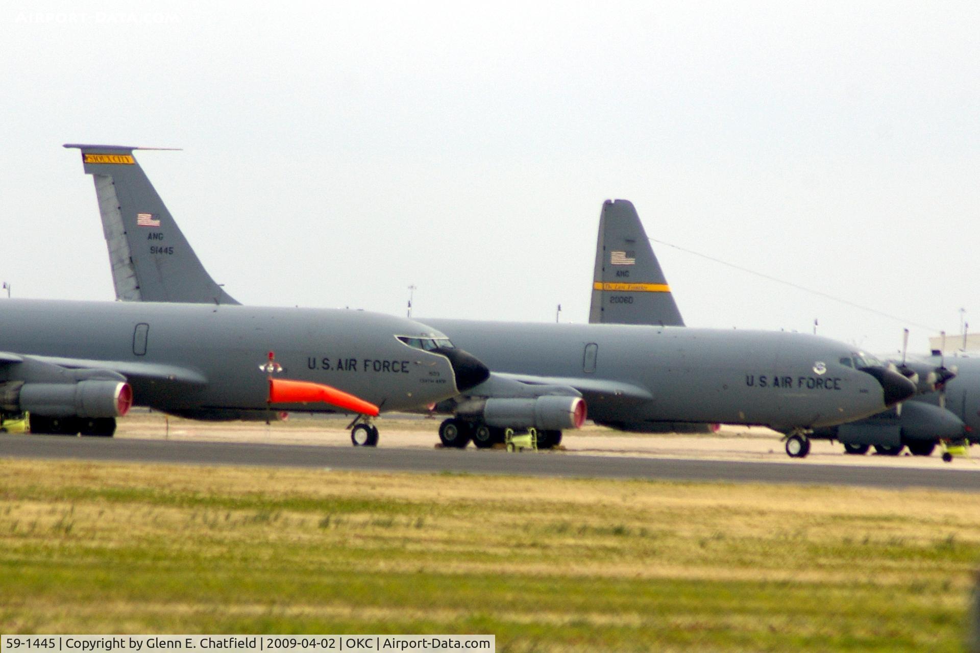 59-1445, 1959 Boeing KC-135A-BN Stratotanker C/N 17933, Parked on the ANG ramp