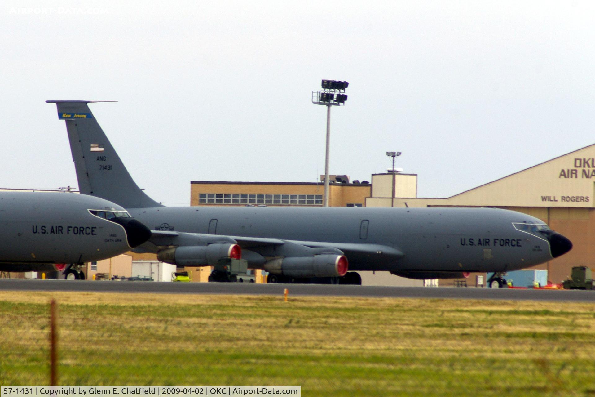 57-1431, 1957 Boeing KC-135E-BN Stratotanker C/N 17502, Parked on the ANG ramp