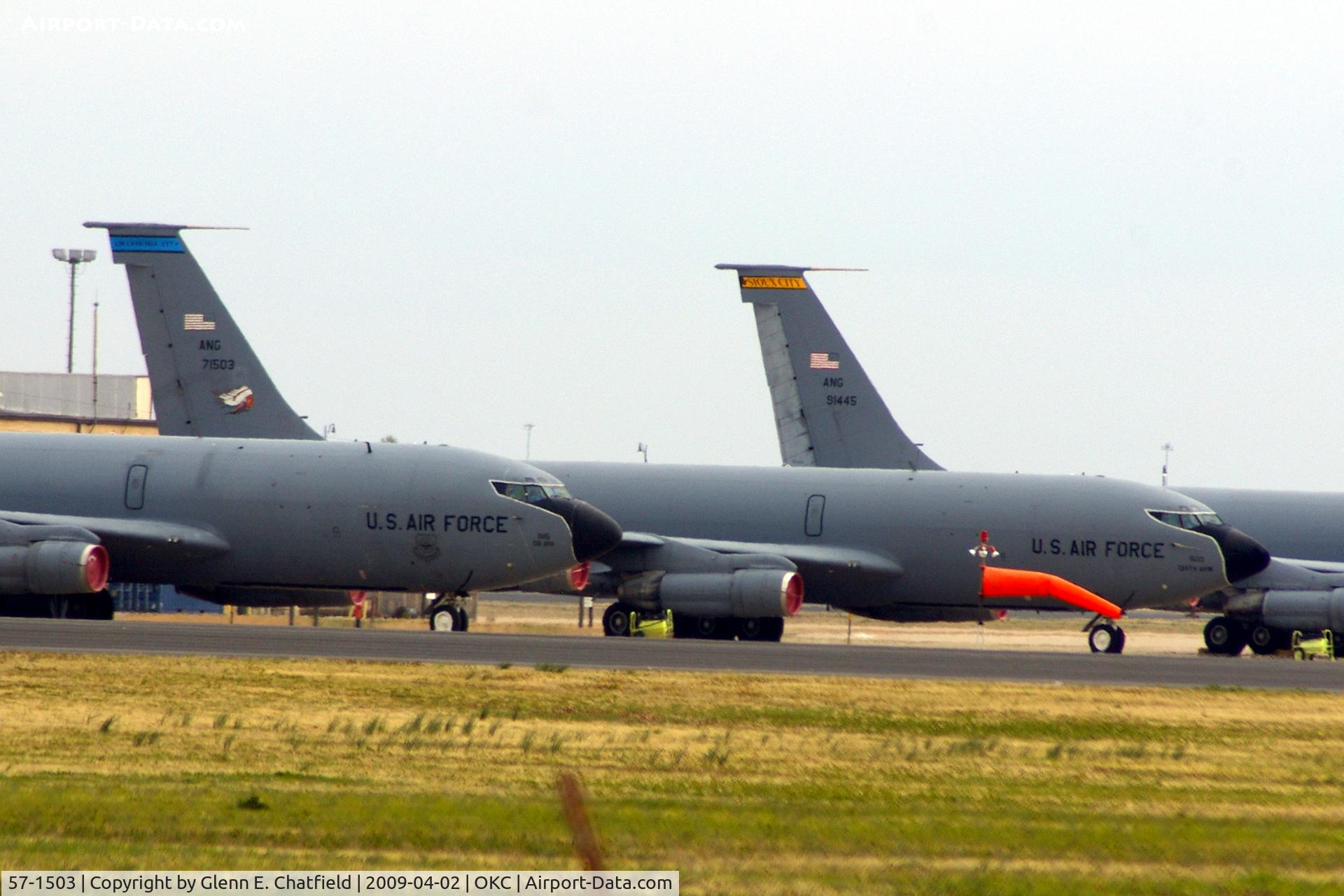 57-1503, 1957 Boeing KC-135E-BN Stratotanker C/N 17574, Parked on the ANG ramp