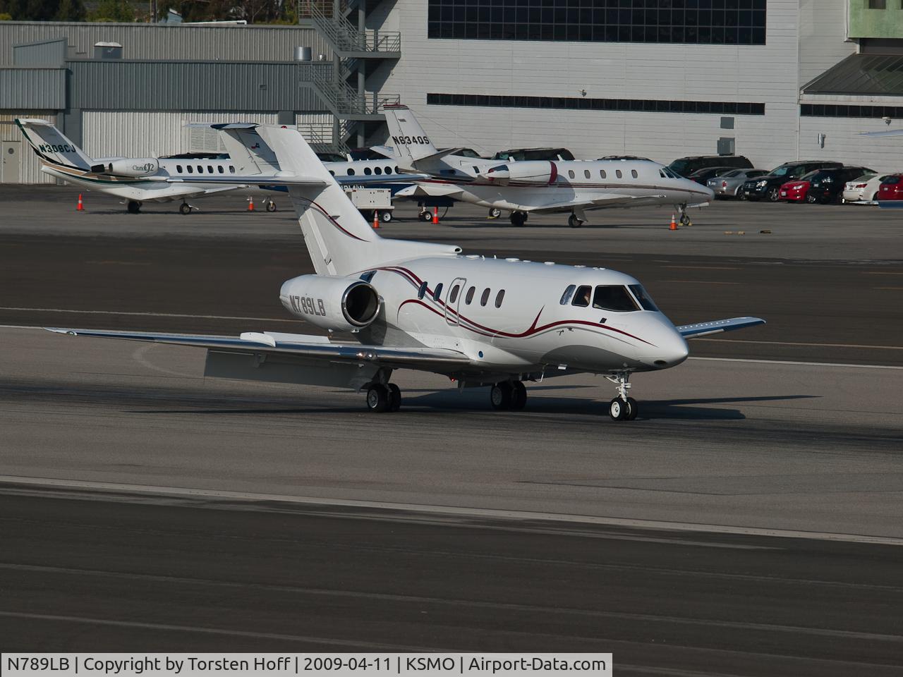 N789LB, 1993 British Aerospace 125 Series 800A C/N 258248, N789LB arriving on RWY 03