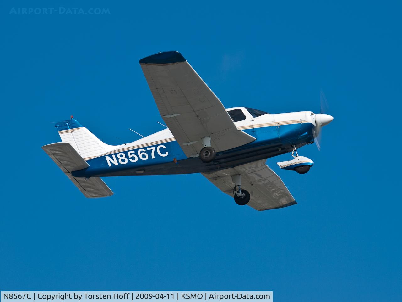 N8567C, 1976 Piper PA-28-151 Cherokee Warrior C/N 28-7615118, N8567C departing from RWY 03