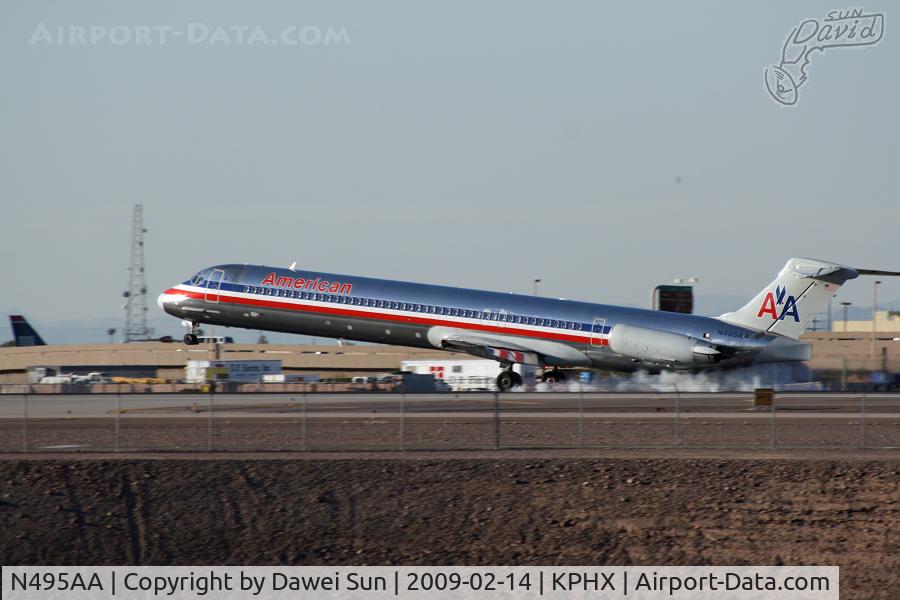 N495AA, 1989 McDonnell Douglas MD-82 (DC-9-82) C/N 49733, PHX