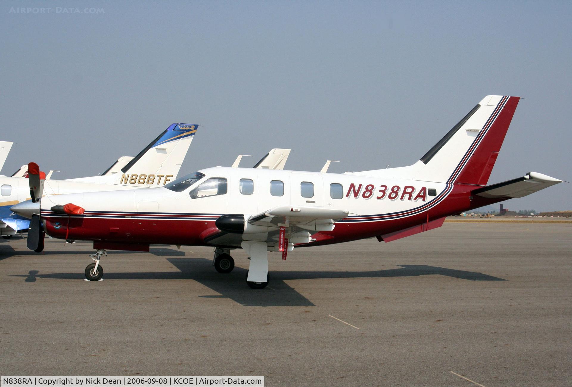 N838RA, Socata TBM-700 C/N 71, KCOE