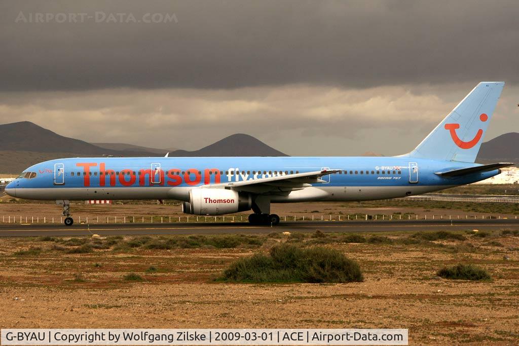 G-BYAU, 1994 Boeing 757-204 C/N 27220, visitor
