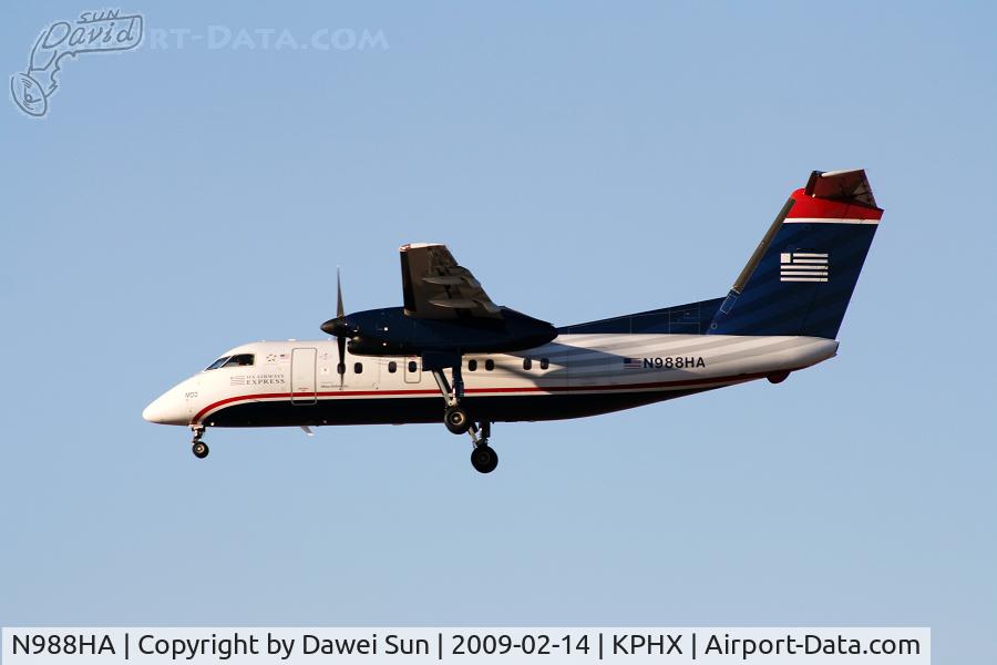 N988HA, 1996 De Havilland Canada DHC-8-202 Dash 8 C/N 426, PhX