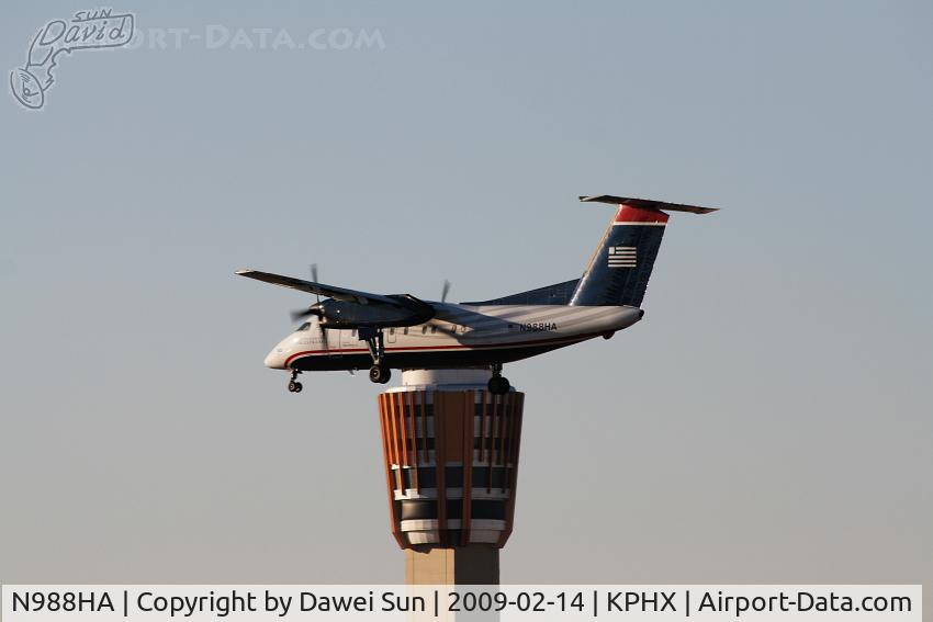 N988HA, 1996 De Havilland Canada DHC-8-202 Dash 8 C/N 426, KPHX