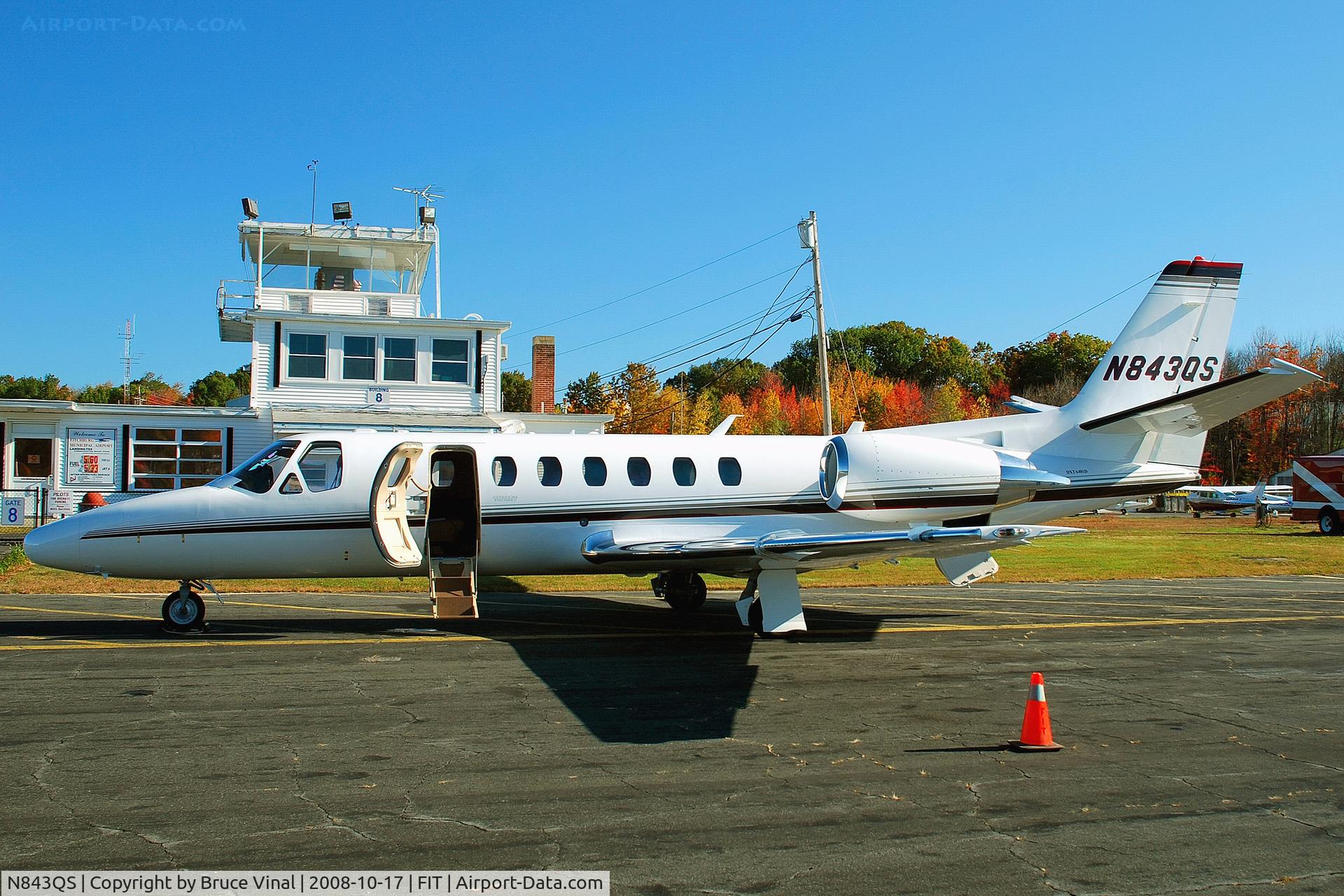 N843QS, 2008 Cessna 560 C/N 560-0790, Fitchburg Mun. Airport