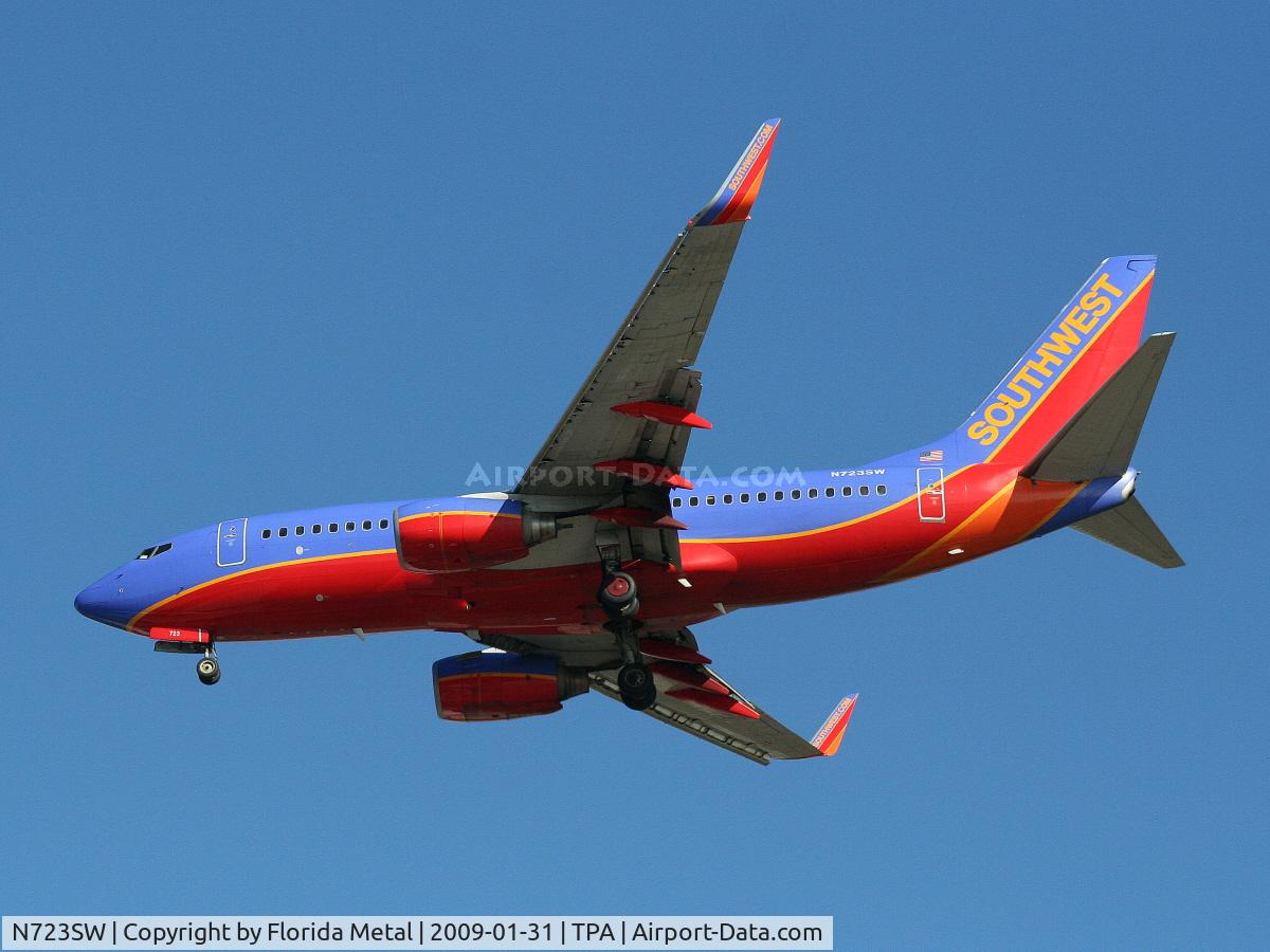 N723SW, 1999 Boeing 737-7H4 C/N 27855, Southwest 737-700