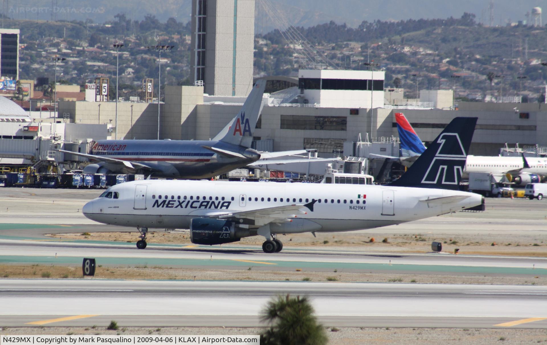 N429MX, 2001 Airbus A319-112 C/N 1429, Airbus A319