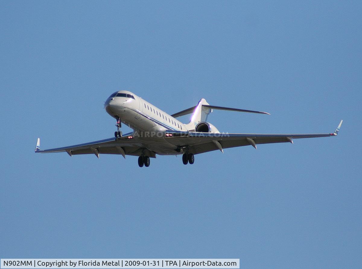 N902MM, 2001 Bombardier BD-700-1A10 Global Express C/N 9097, Global Express in for Superbowl