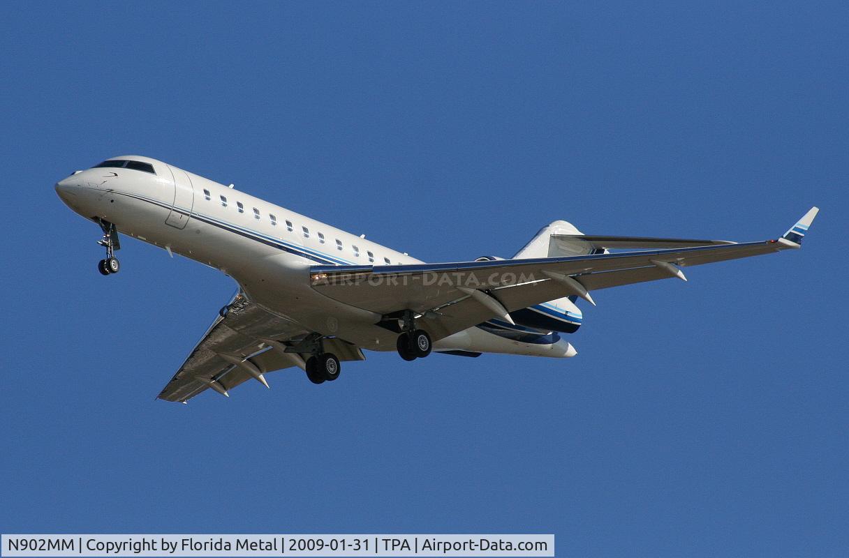 N902MM, 2001 Bombardier BD-700-1A10 Global Express C/N 9097, Global Express in for Superbowl