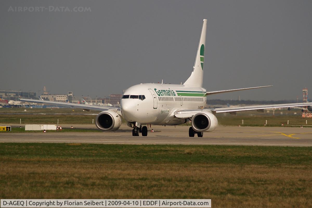 D-AGEQ, 1998 Boeing 737-75B C/N 28103, Line up rwy 18