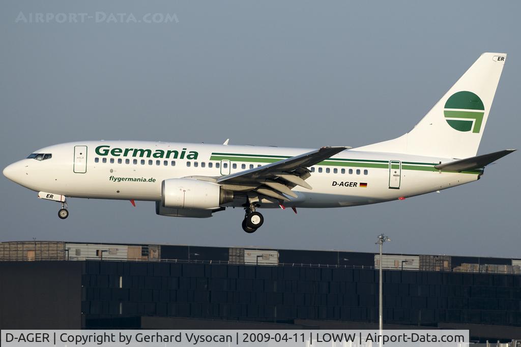 D-AGER, 1998 Boeing 737-75B C/N 28107, Germania