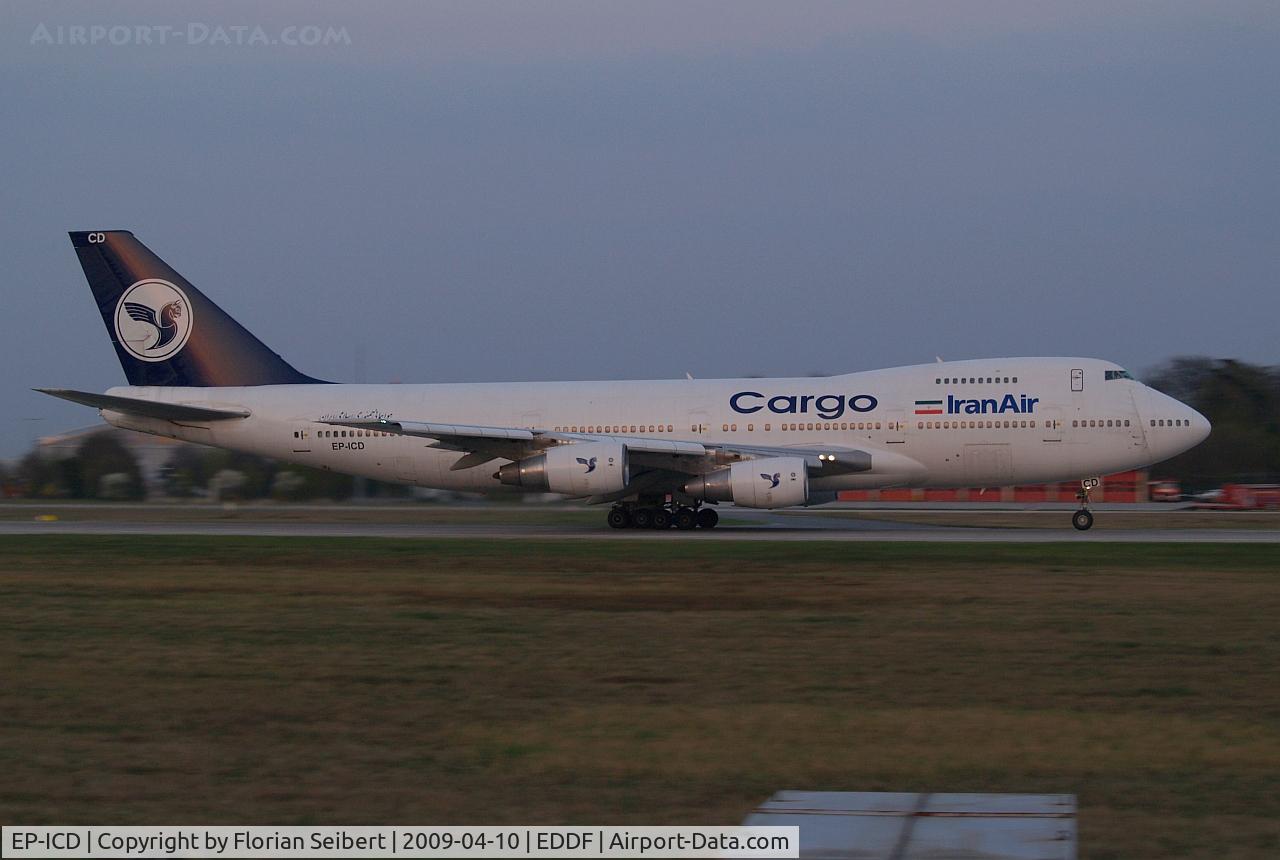 EP-ICD, 1988 Boeing 747-21AC C/N 24134, Iran Air Cargo