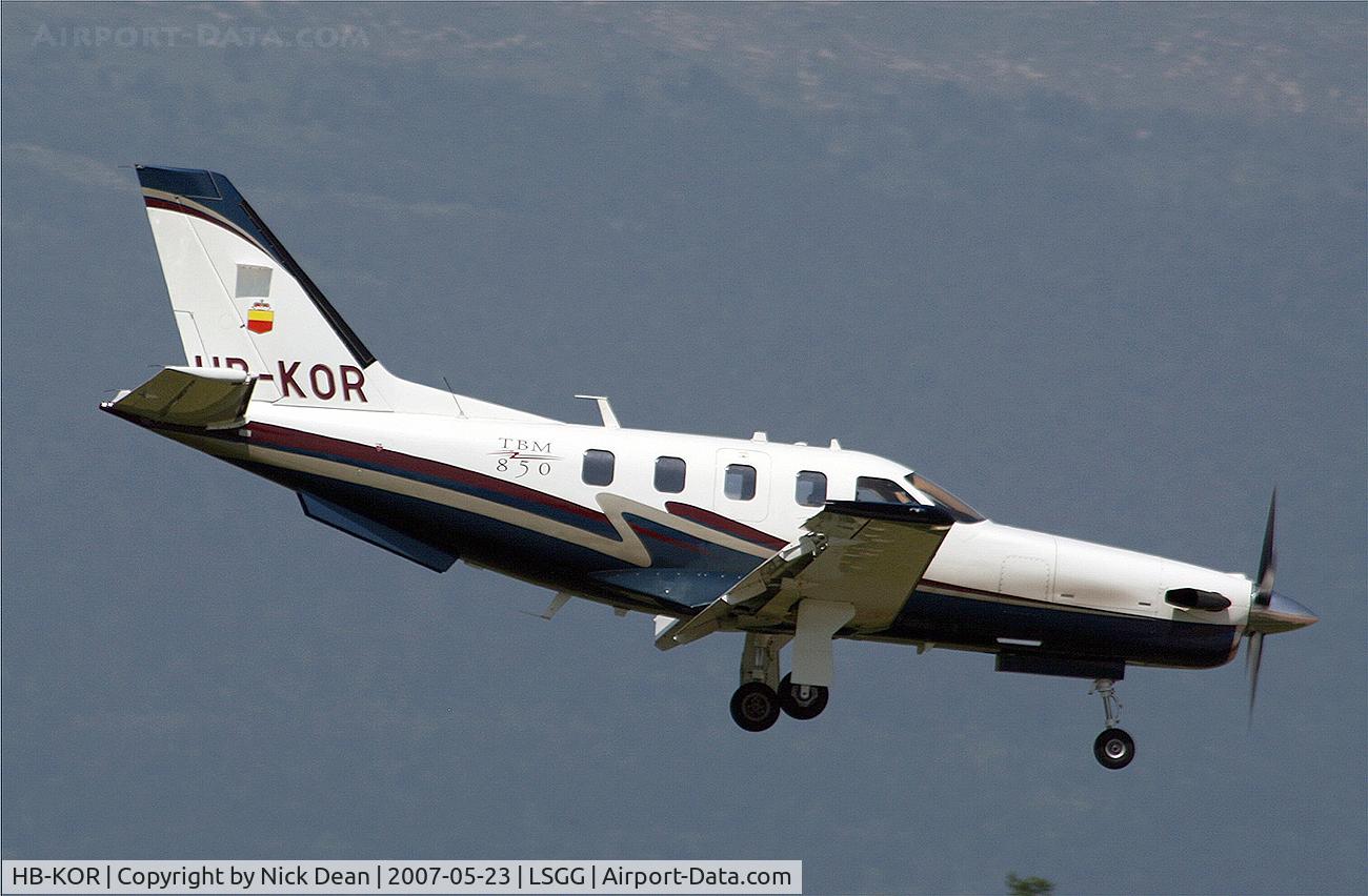 HB-KOR, 2006 Socata TBM-850 C/N 349, LSGG
