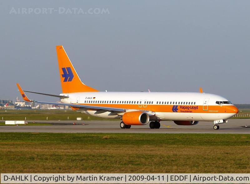 D-AHLK, 2008 Boeing 737-8K5 C/N 35143, HLF Kreuzfahrten c/s