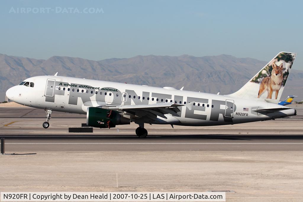 N920FR, 2003 Airbus A319-111 C/N 1997, Frontier Airlines N920FR 