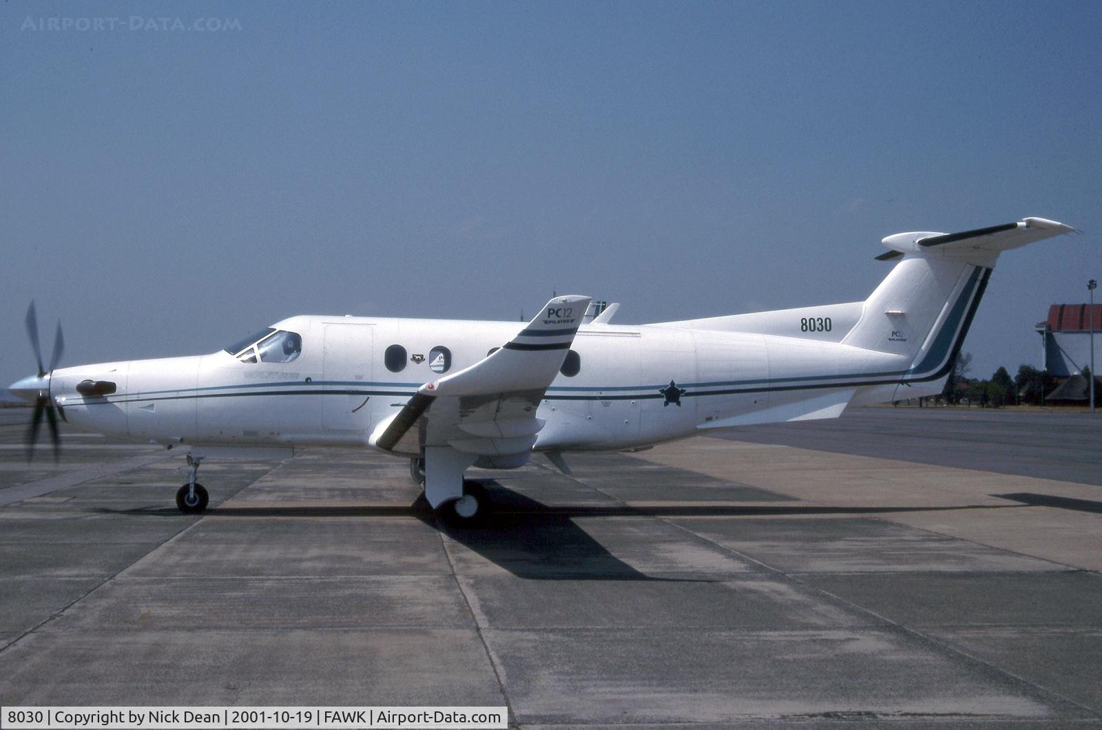 8030, 1996 Pilatus PCXII C/N 145, FAWK