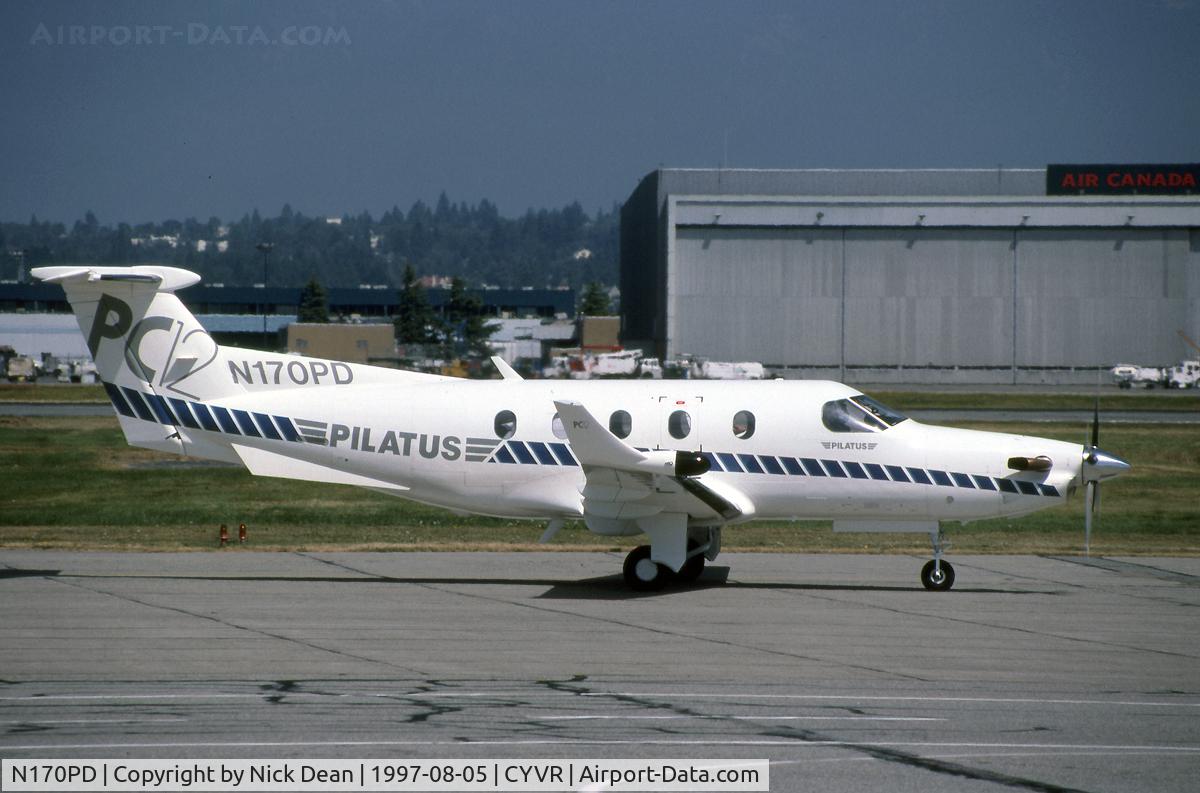 N170PD, 1997 Pilatus PC-12/45 C/N 170, CYVR