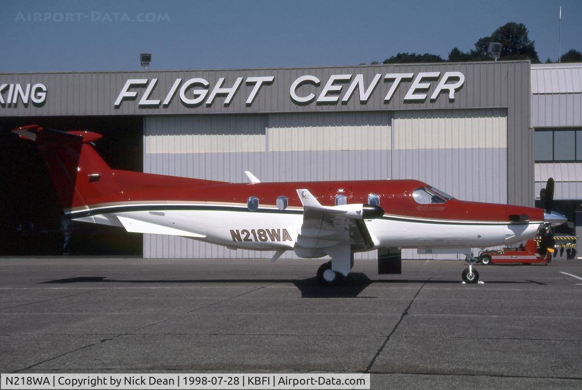 N218WA, 1998 Pilatus PC-12/45 C/N 218, KBFI