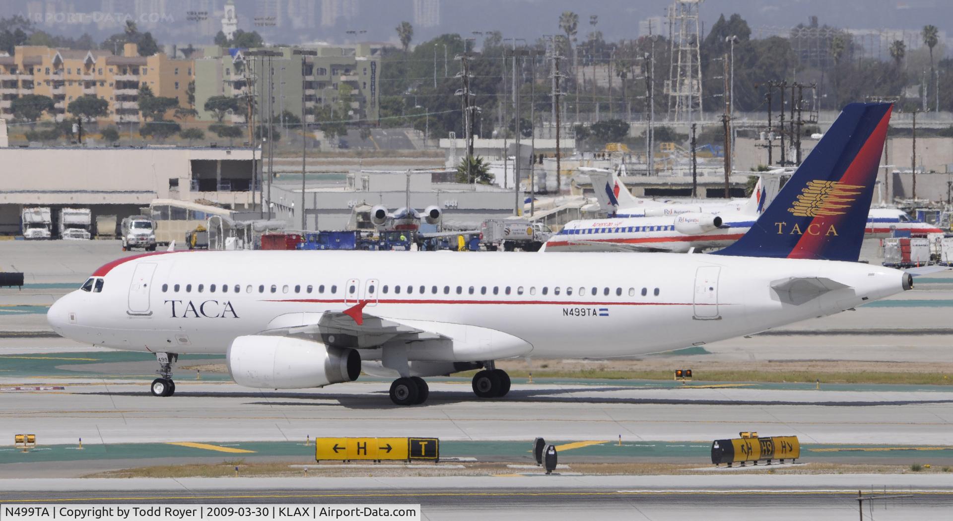 N499TA, 2008 Airbus A320-233 C/N 3510, Taxi to gate