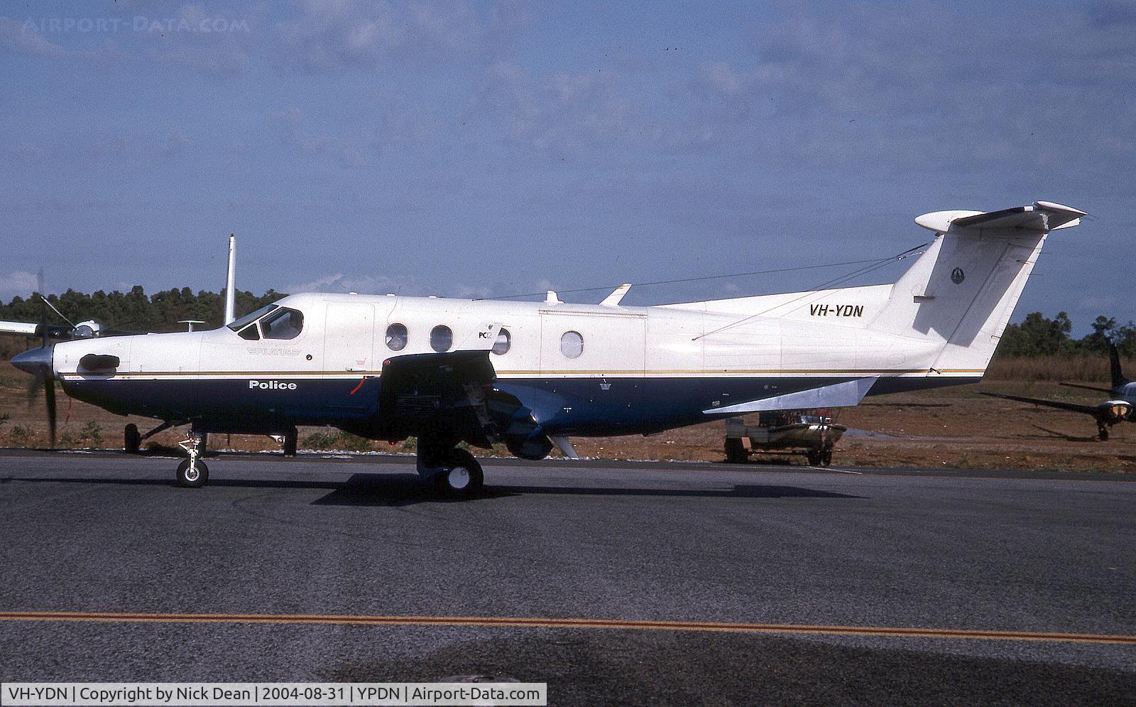 VH-YDN, 1999 Pilatus PC-12/45 C/N 301, ypdn